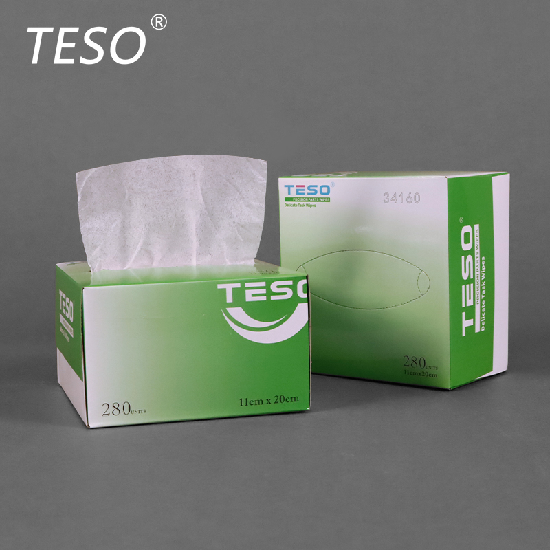 Low dust boxed wipes