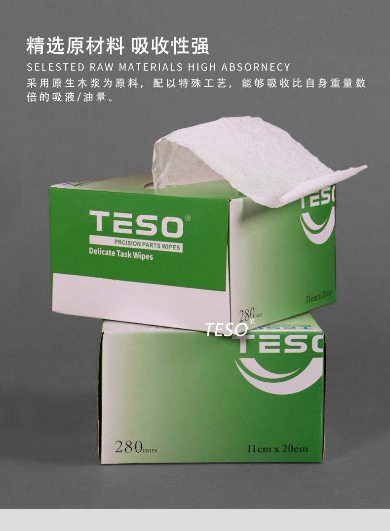 Low dust boxed wipes