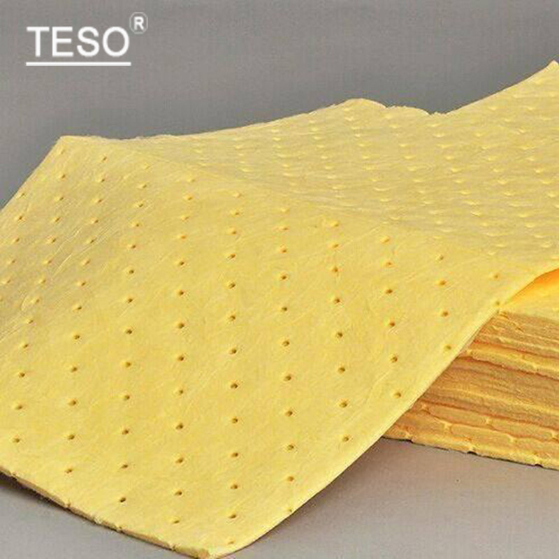 Chemical absorbent cotton pads (yellow)