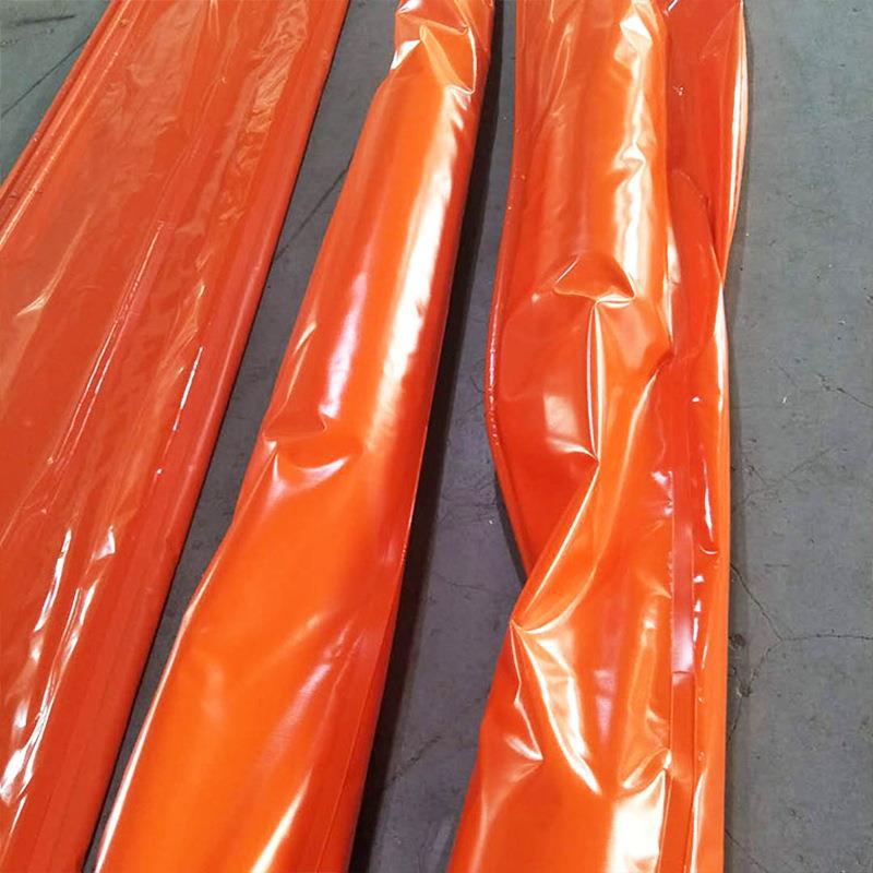 Oil boom inflatable cloth