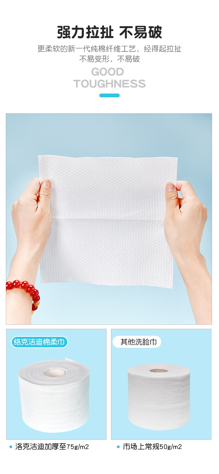 Disposable face towel