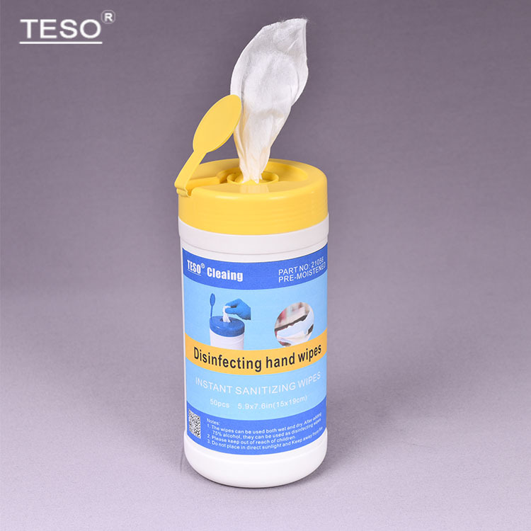 Bucket of wet wipes