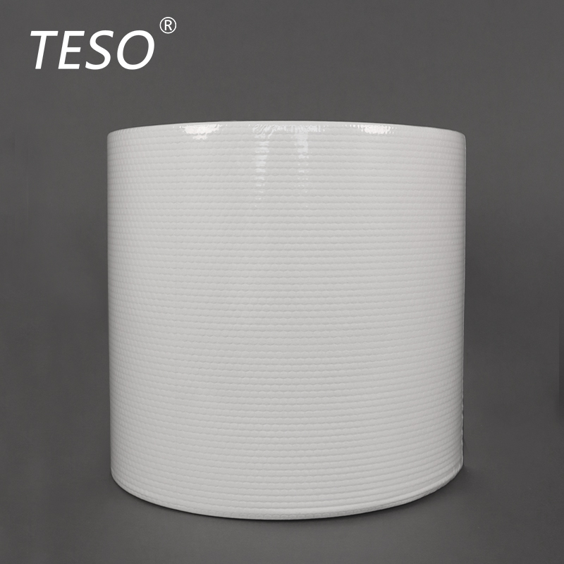 Hexagonal pattern wiping cloth