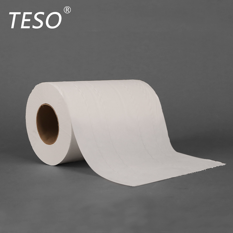 Double layer wood pulp wiping paper
