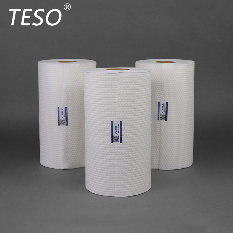 Hexagonal pattern small roll of wipe paper