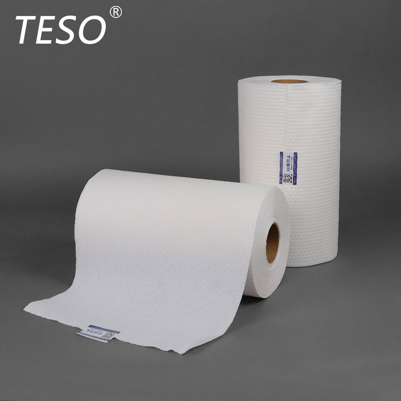 Hexagonal pattern small roll of wipe paper