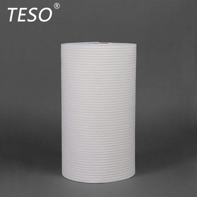 Hexagonal pattern small roll of wipe paper